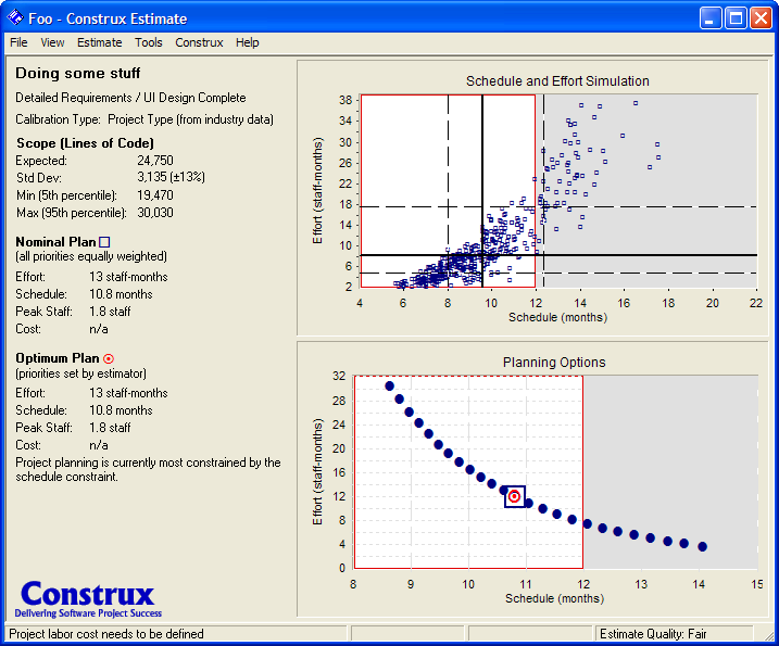 construx estimate